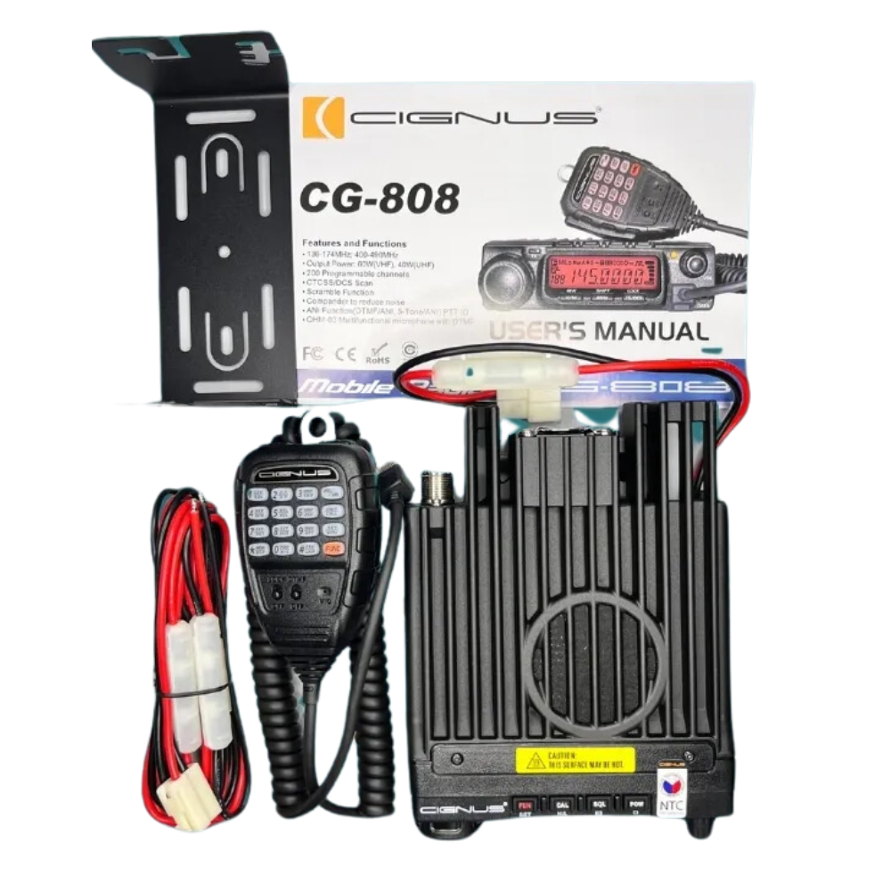 CIGNUS CG808 BASE UHF(400-490MHZ) Inclusions