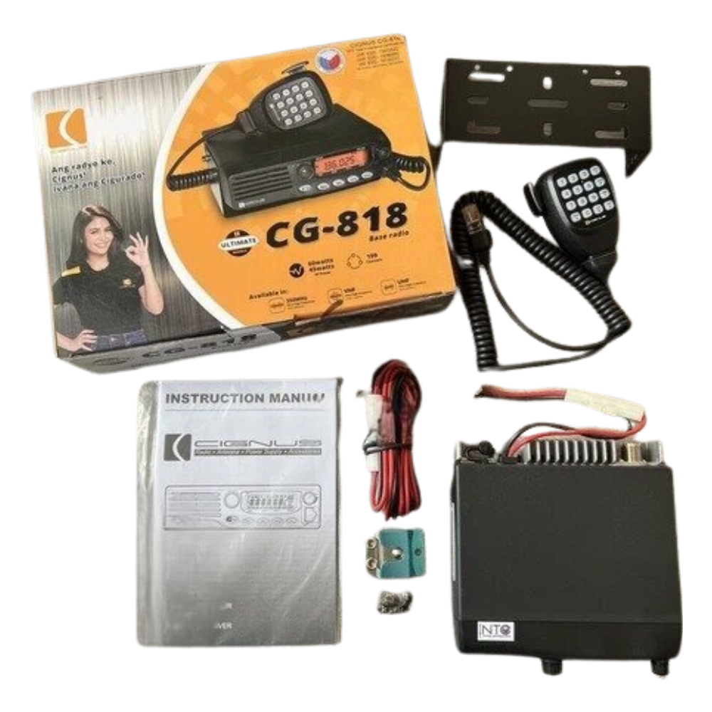 CIGNUS CG818 VHF(136-174MHZ) 60WATTS Inclusions
