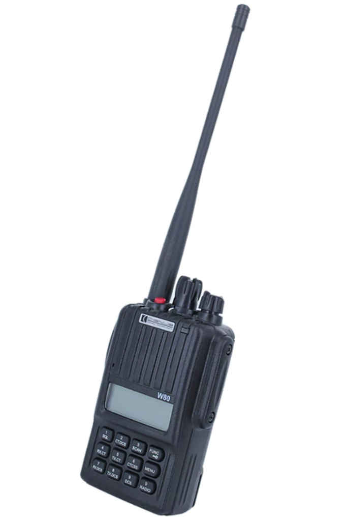 Cignus W80 Portable Water Resistant Two Way Radio-VHF (136-174 Mhz) Side View
