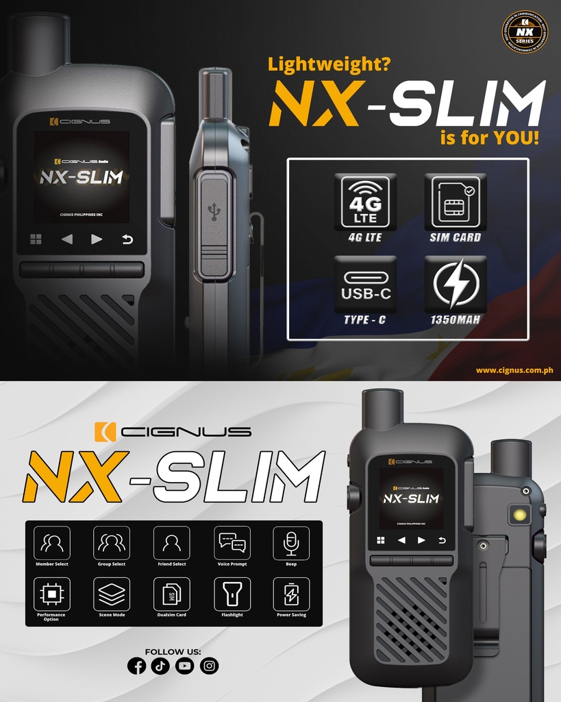 Cignus NX-Slim -  LTE PoC Radio Product Highlights