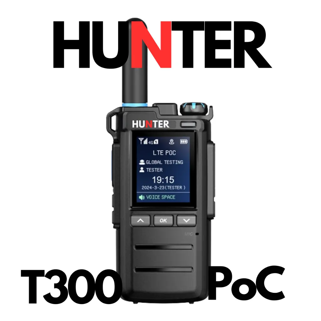 Hunter T300 - 4G LTE PoC Radio with AI Noise Cancellation
