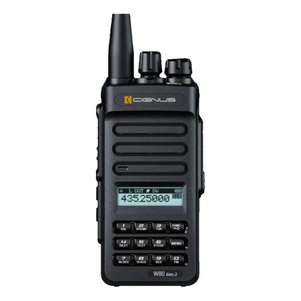 [CIG-W80GEN2-VHF] Cignus W80 Gen2 - Water Resistant Two-way Radio (VHF)