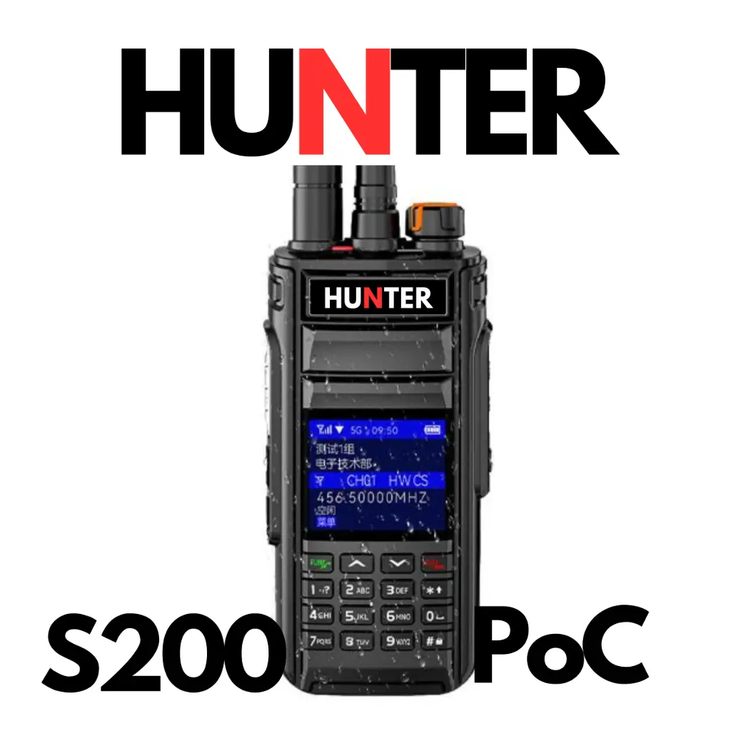 Hunter S200 - 4G PoC + UHF Waterproof Radio IP67